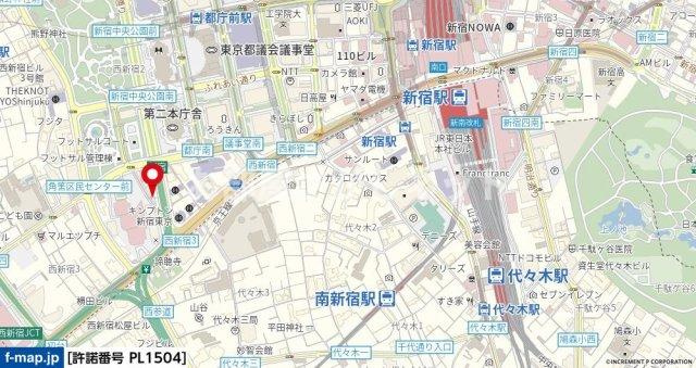 パレステュディオ新宿都庁前【おとり物件なし】#学生・社会人にオススメ！初期費用分割払いOK！の地図
