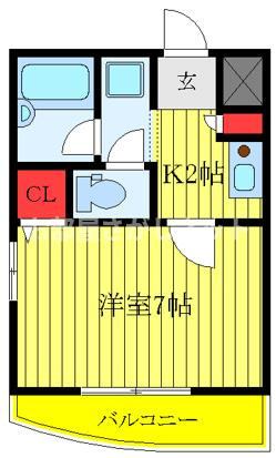 フラットワンの間取り