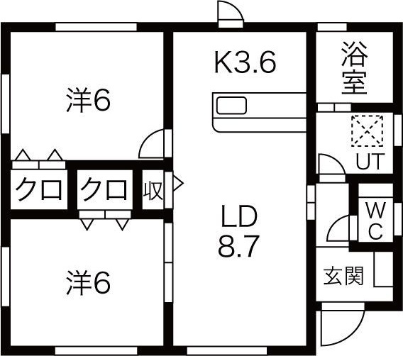 メゾンY・J E棟の間取り