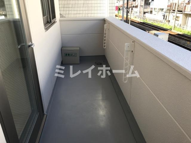 フレンテ鵜の木のバルコニー