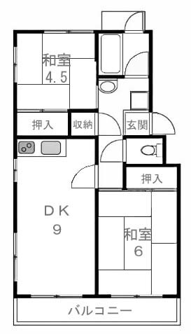 【間取り】 | 淀団地第一住宅2棟