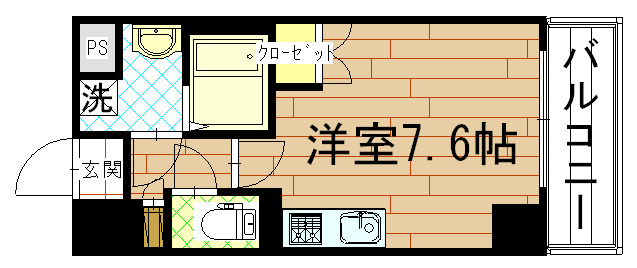エスリード烏丸五条駅前の間取り