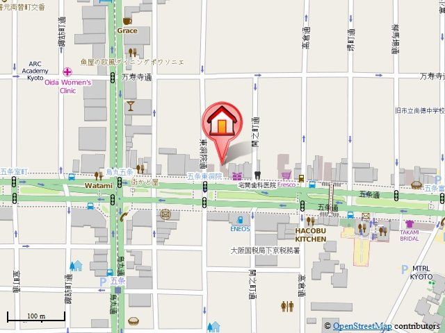 エスリード烏丸五条駅前の地図