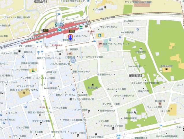 御影ロジュマンの地図