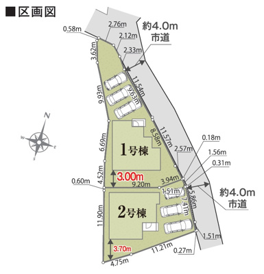 【区画図】 | 裾野市平松01期　新築一戸建て　1号棟