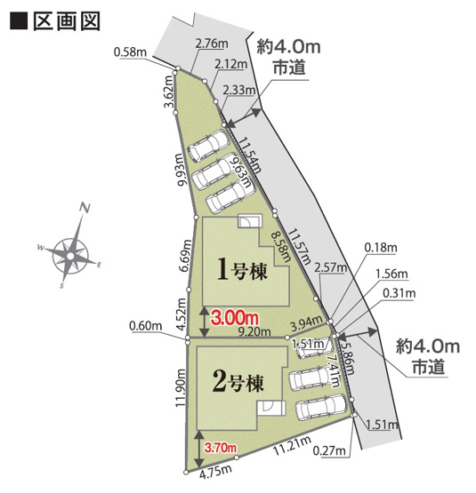 【区画図】 | 裾野市平松01期　新築一戸建て　1号棟