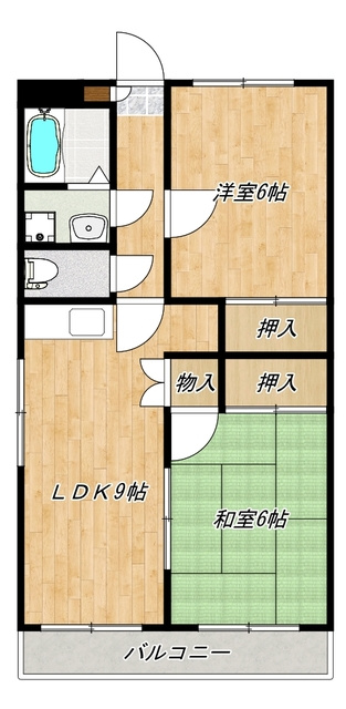 ハピネス指扇壱番館の間取り|間取図です