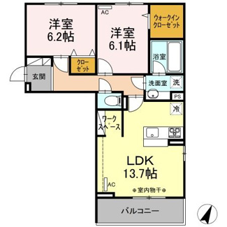 【間取り】 | エルタウン　Ｆ