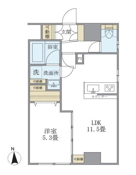 ＩＳＭ中野坂上の間取り