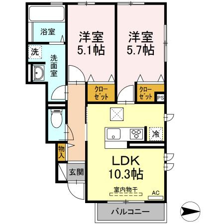プレジオ Ａの間取り