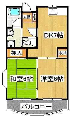 市川グリーンタウン原木の間取り