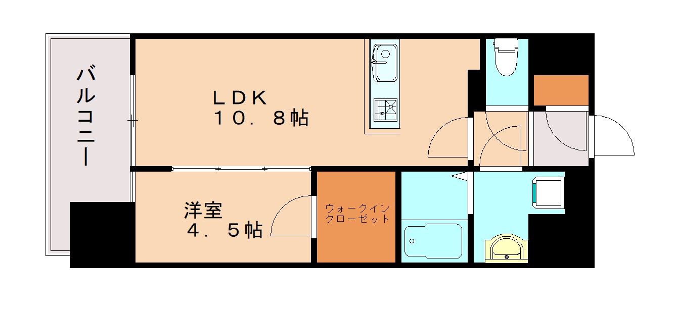 ソルテラス神戸栄町通の間取り|間取りは現状を優先します。