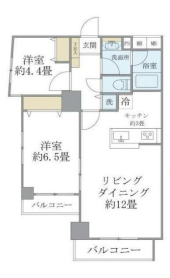 KDXレジデンス秋葉原の間取り