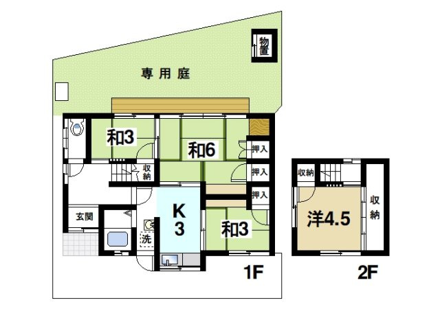 奈良市多門町貸家の居間・リビング