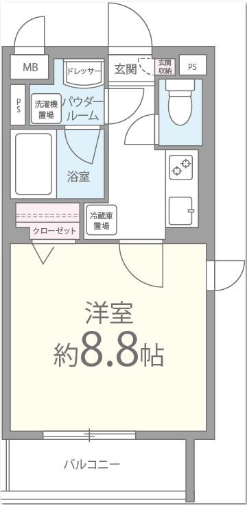 フローリッシュ桃山の間取り
