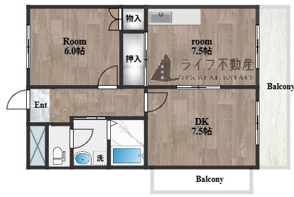 Belong東花園の間取り