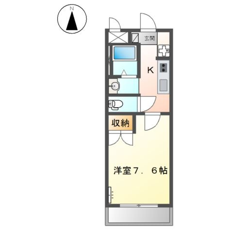 キュートビル　スカイラブの間取り
