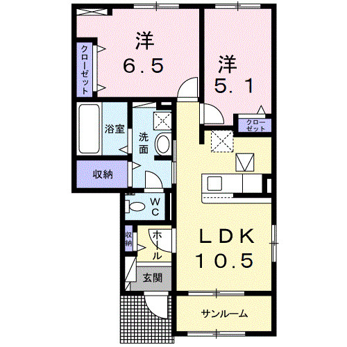 パルグランデⅡの間取り