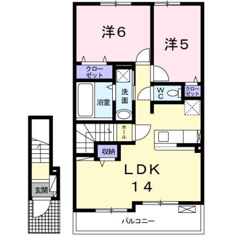 メゾン寺角　Ｑｕｅｓｔの間取り