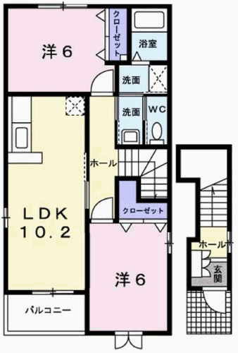 雅荘の間取り