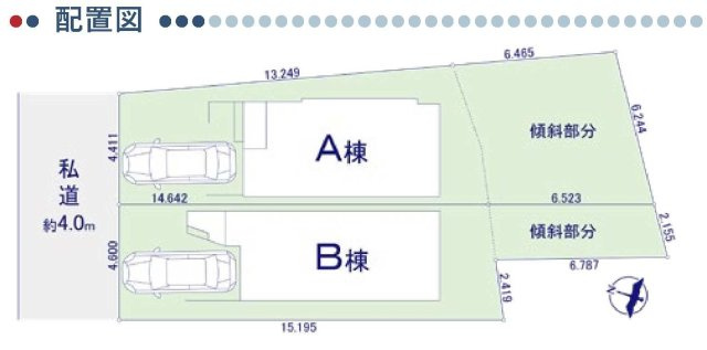 【横浜市神奈川区白幡東町28-23全2棟新築戸建て】★仲介手数料無料★（浦島小学校・浦島丘中学校）の区画図