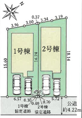 【区画図】 | 高槻市真上町5丁目　新築戸建