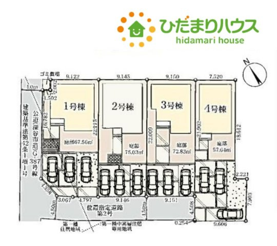 深谷市上野台　第25　新築一戸建て　リーブルガーデン　04の区画図