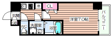 【間取り】 | S-RESIDENCE福島玉川Deux