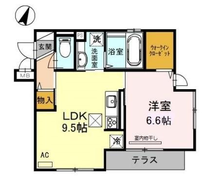 D-room高羽の間取り