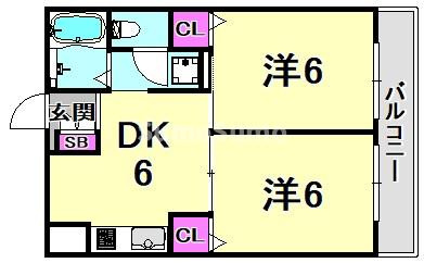 ハイコート甲子園の間取り