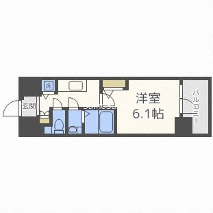 エスリード松屋町SOUTHの間取り