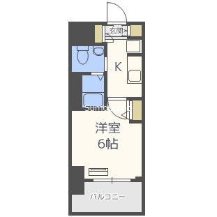 エステムプラザ難波WESTⅡプレディアの間取り