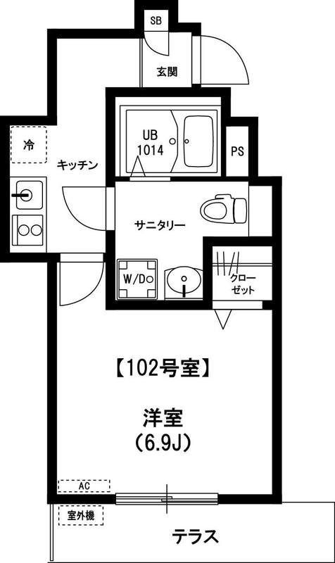 リブリ・国立東の間取り