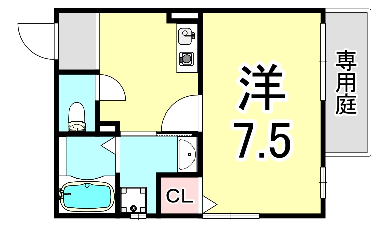 クリアエスト尼崎の間取り