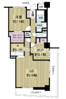 フォレステージュ谷町の間取り