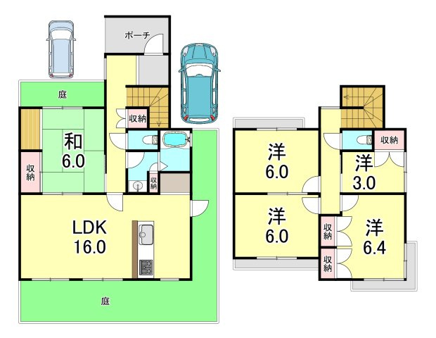 竜が台テラスハウスの間取り