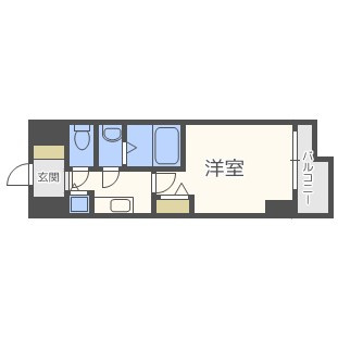 エス・キュート京町堀の間取り