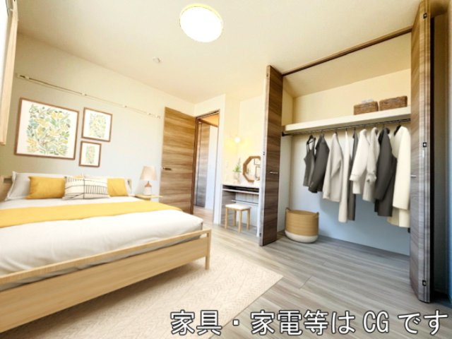 ティフブルー湘南 B棟の居間・リビング|家具‧家電はCGです