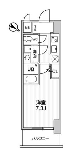 LaDouceur西天満の間取り