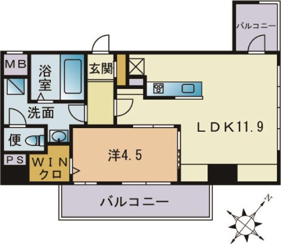 Cresci la Zona(クレッシ ラ ゾーナ)の間取り