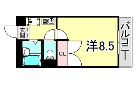レオパレスクレスト の間取り