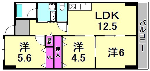 エスペラールの間取り