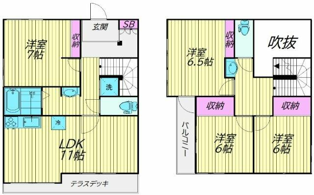 【間取り】 | 大井５丁目戸建て