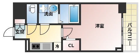 S-RESIDENCE江坂Libleの間取り