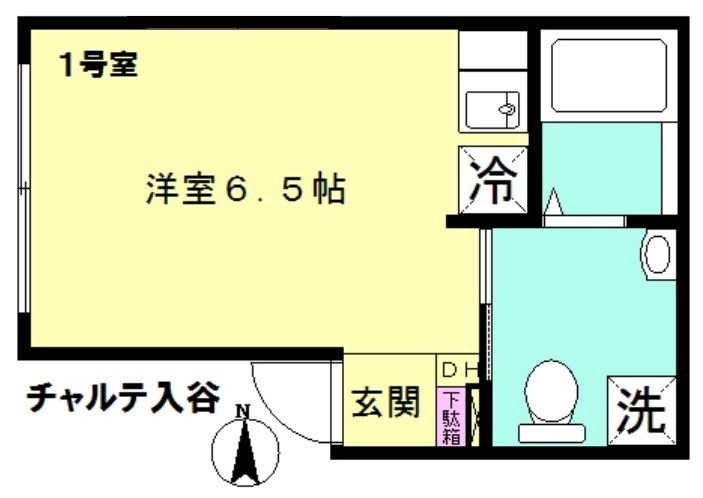 チャルテ入谷の間取り