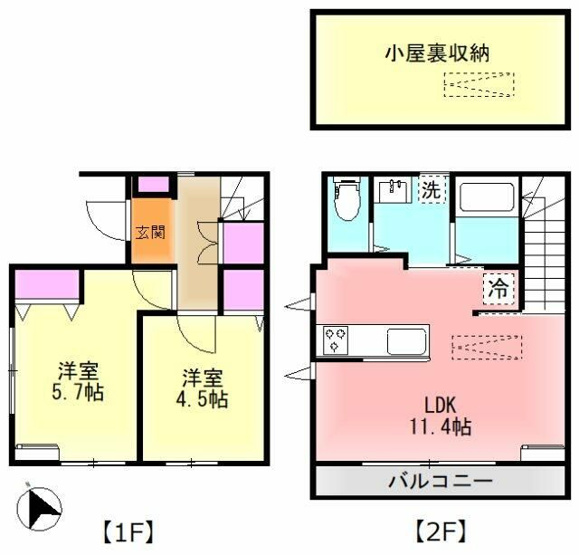 【間取り】 | Ｌｉｅｎ日吉台Ⅱ