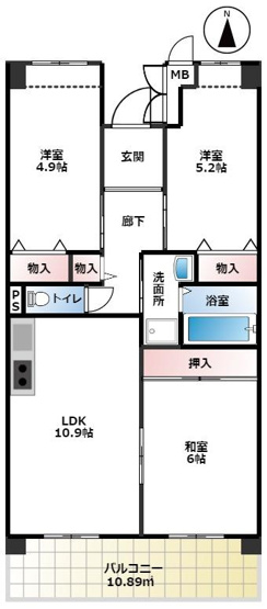 【間取り】 | 西宮市両度町特定公共賃貸住宅