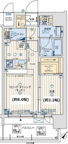 レオンコンフォート神戸ハーバーウエストの間取り