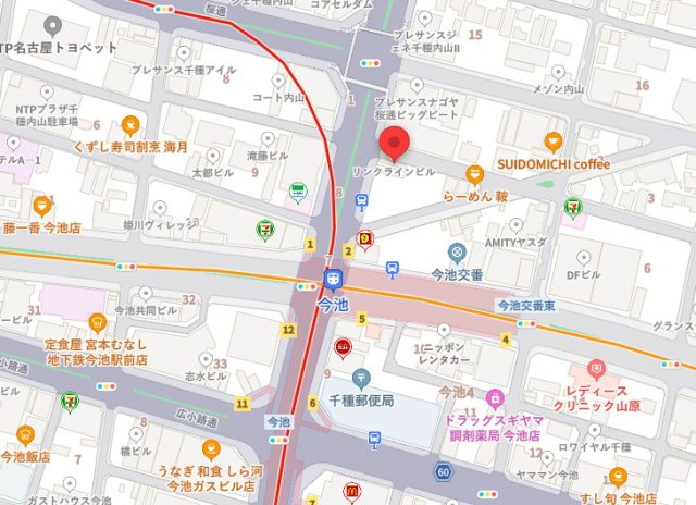 今池エフワンビルの地図