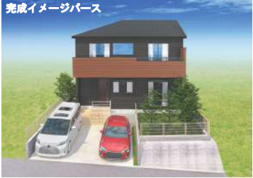 鎌倉市笛田５丁目２期　新築戸建　全1棟の外観パース